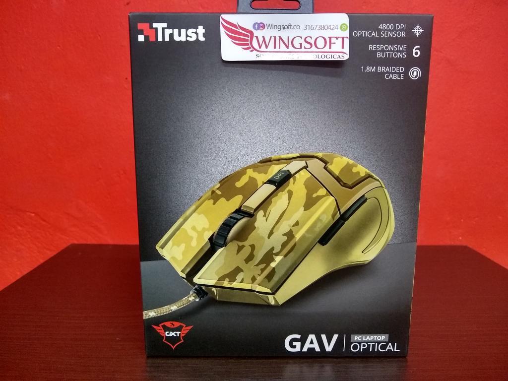 Mouse Gamer Trust Gav Camuflado para Pc.