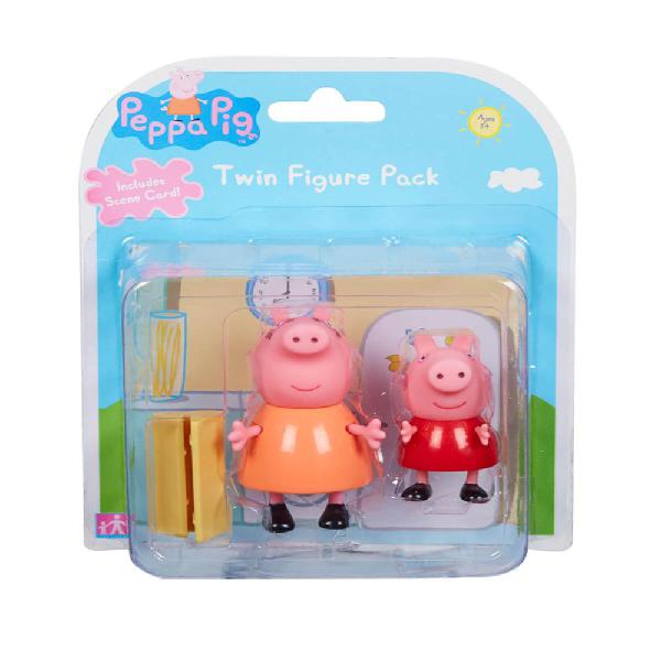 Peppa Pig Figura X2 Incluye Sofa y a Mama cerdita