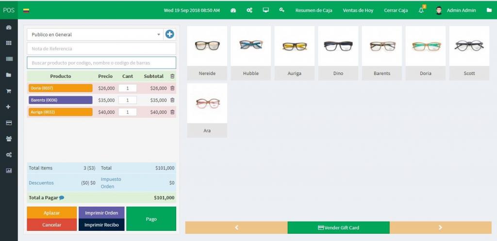 SOFTWARE PUNTO DE VENTA OPTICAS Online o Local