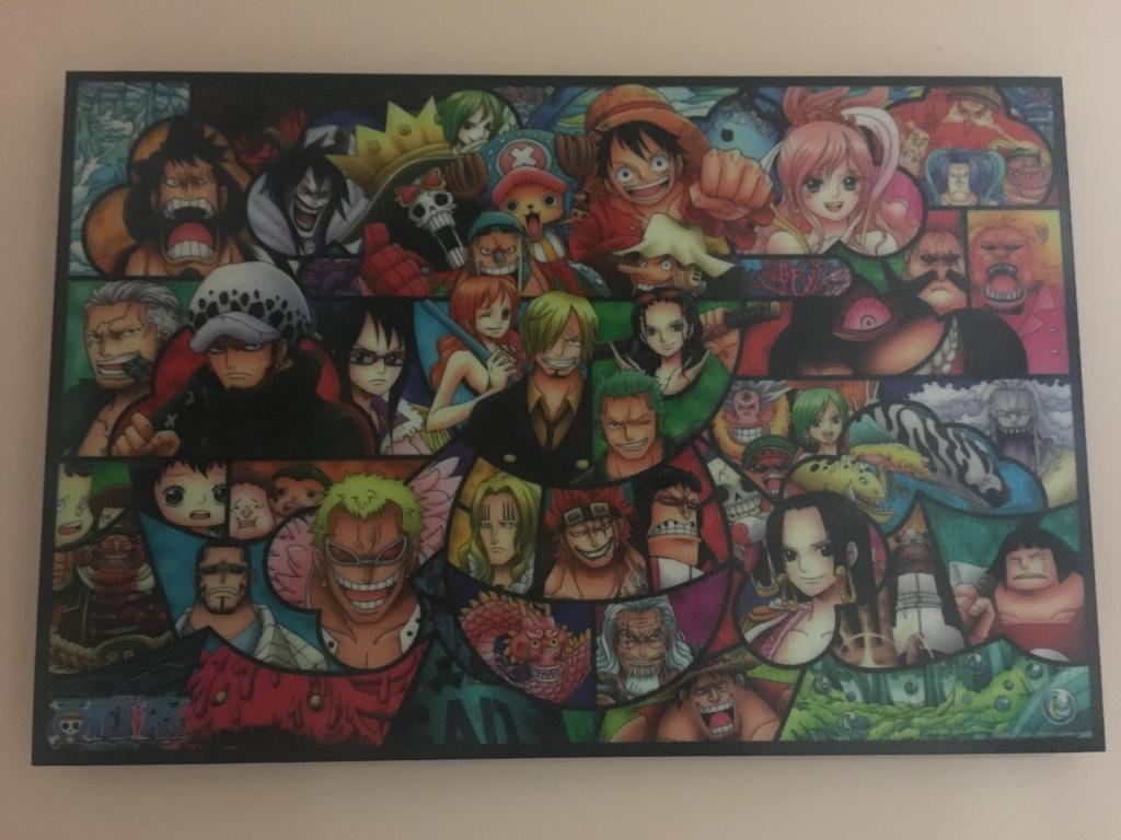 One Piece rompecabezas enmarcado plástico