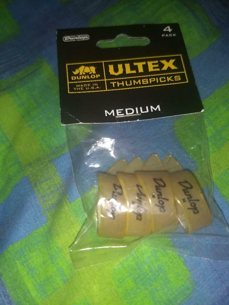 Ultex Dunlop Thumbpicks Médium por 4