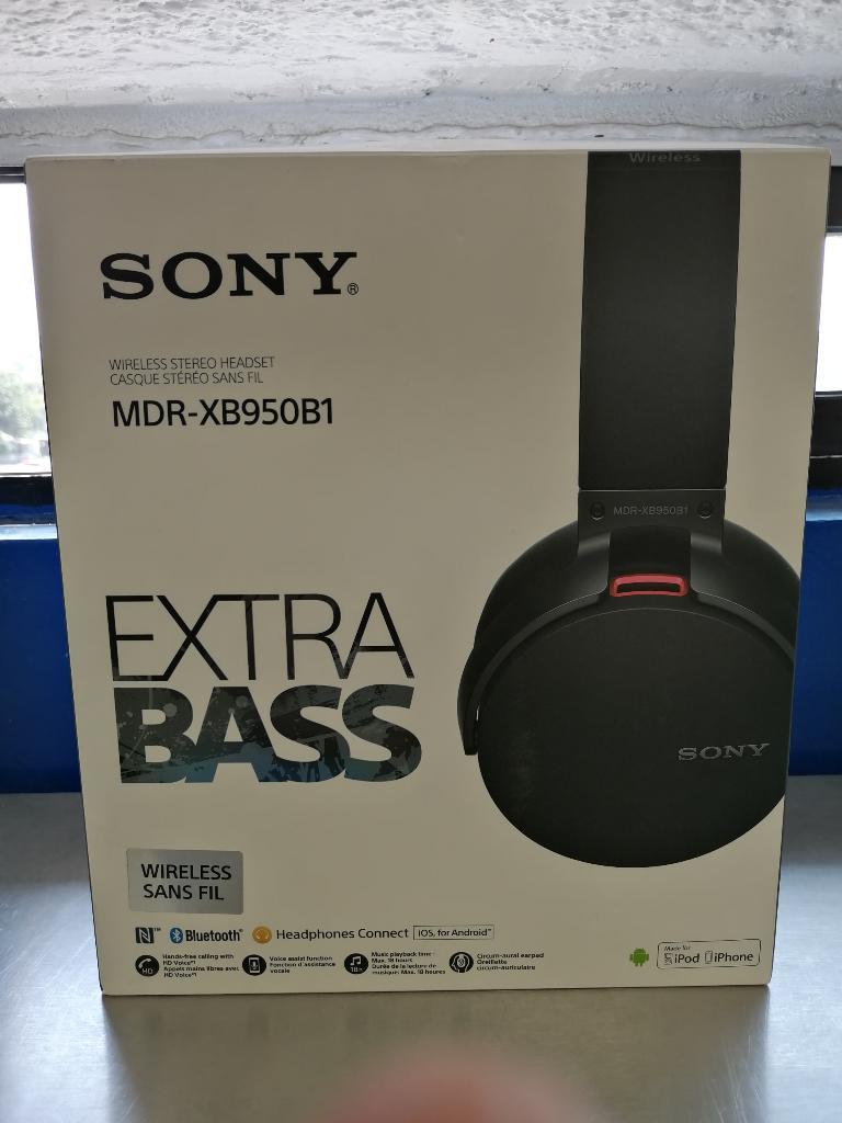 Audífonos Sony Extra Bass. Bluetooth.