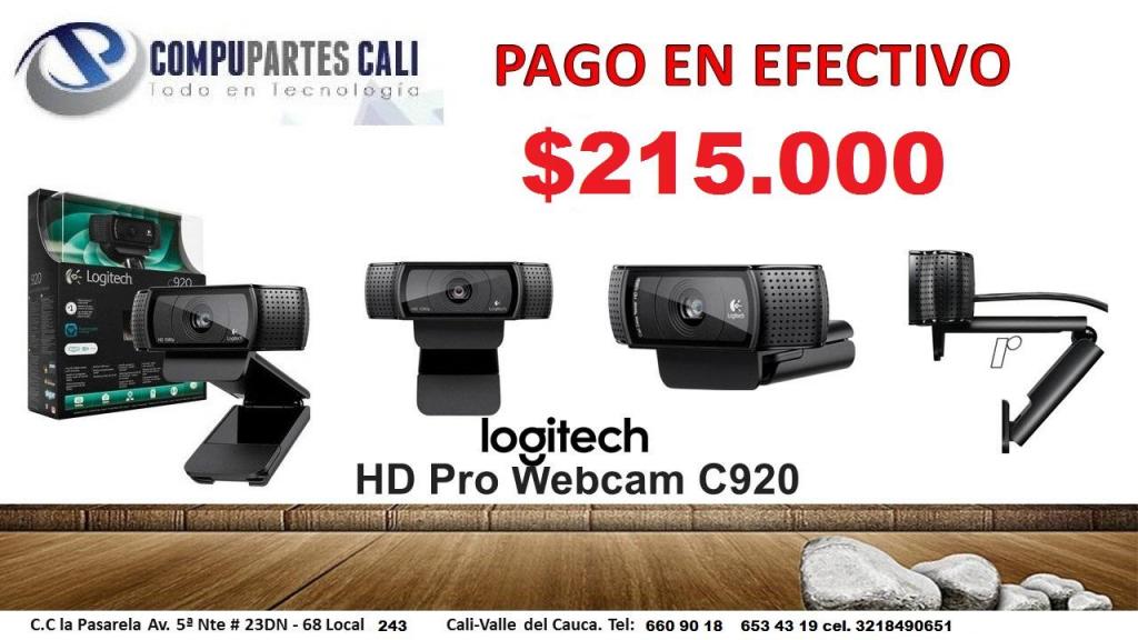 CAMARA LOGITECH C920 PARA VIDEO CHATS