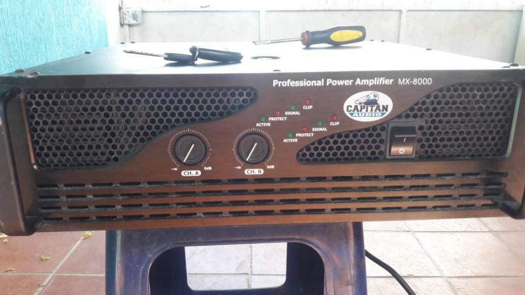 planta amplificador de sonido profesional capitan audio mx