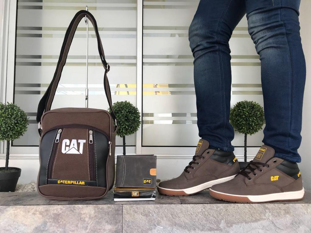 Botas Cat en Tro con Bolso Y Billetera