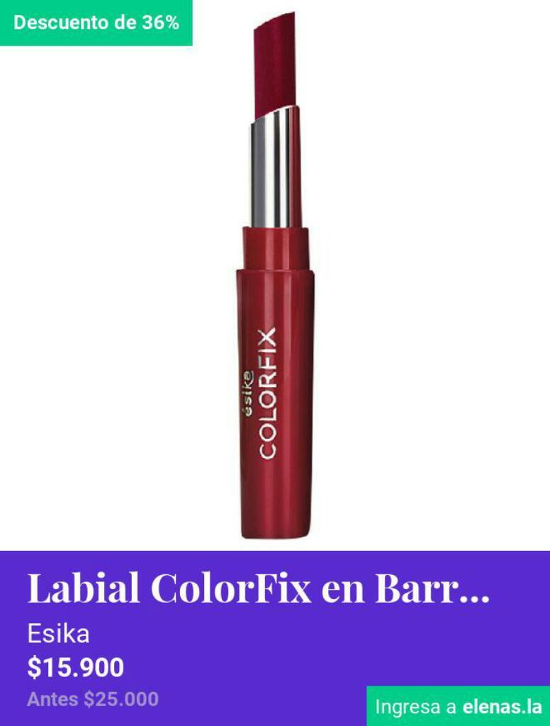 Labial Colorfix en Barra Esika