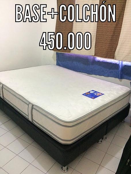 Base cama con colchón