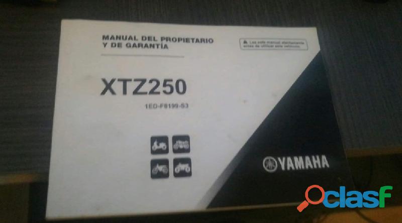 Compro Manual de propietario de Yamaha Xtz250