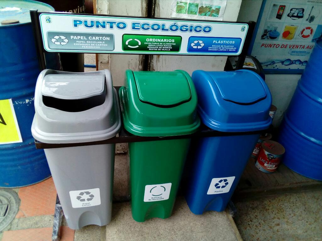 Puntos Ecologicos Reciclaje Canecas