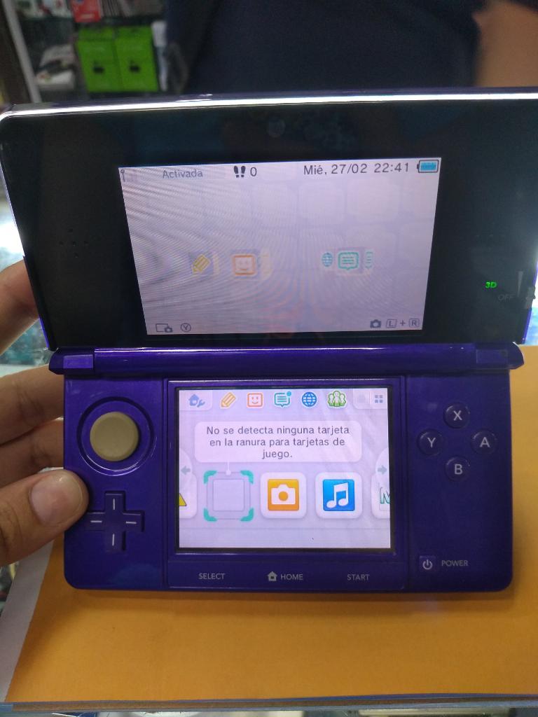 Nintendo 3ds Programado Púrpura 5 Juegos
