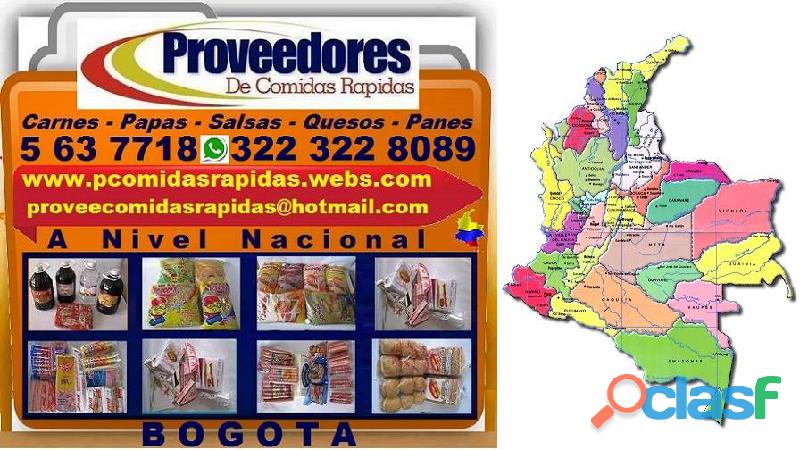 ⭐ Proveedores Comidas Rapidas, Panes, Salsas, Carnes,