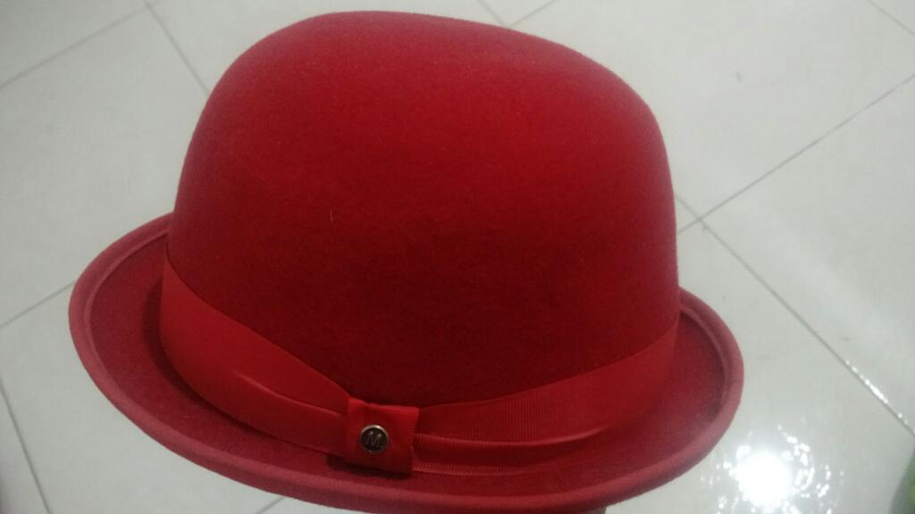 Sombrero Bombin Rojo