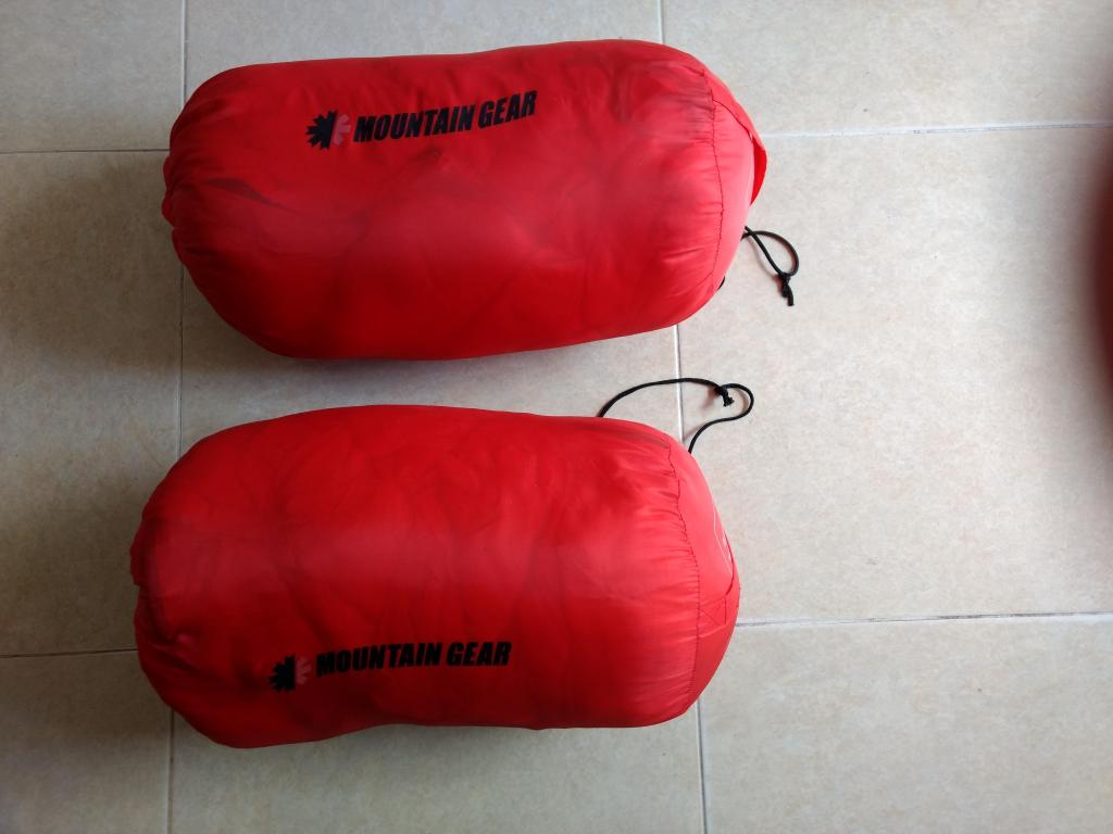 2 Bolsas para dormir sleeping bag Mountain Gear