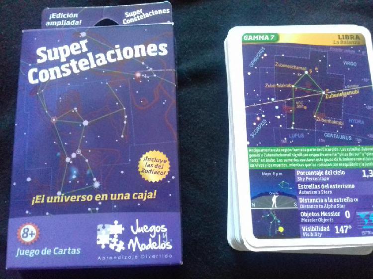 juego de cartas didactico sobre constelaciones astronomia
