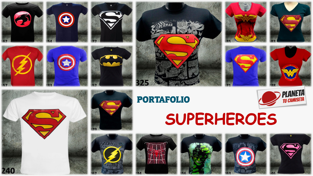 Camisetas Estampadas Superheroes