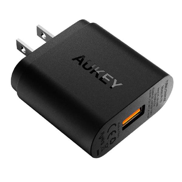 Cargador Rapido USB de pared AUKEY Qualcomm 3.0 certificado