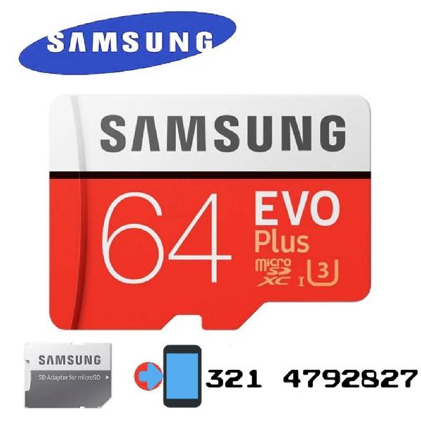 Memoria Micro Sd Samsung 64gb 100mbs 4k