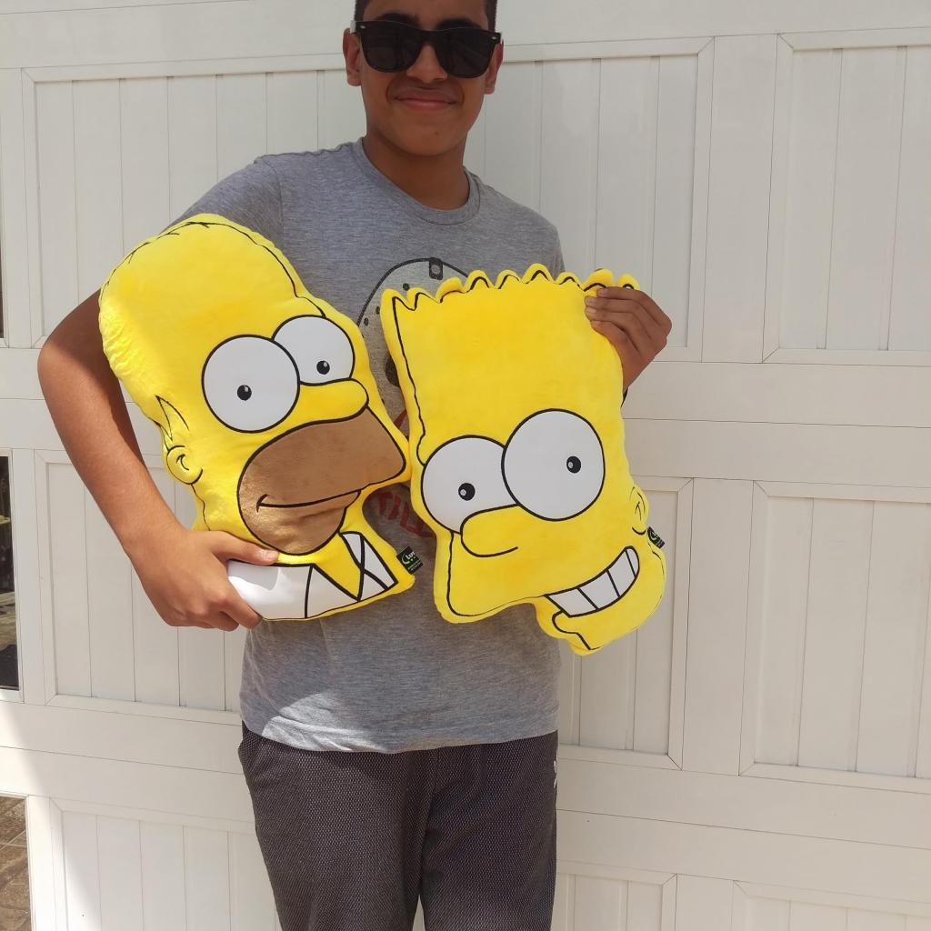 Cojin de Bart y Homero de Los Simpsons