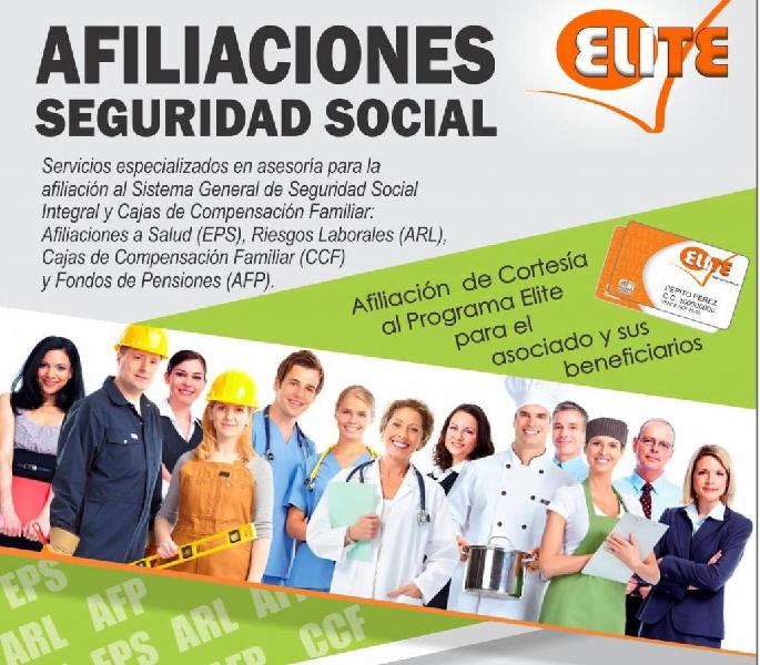 ASESORES AFILIACIONES A SEGURIDAD SOCIAL