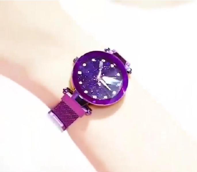 Reloj Sky Magnetico Original Púrpura