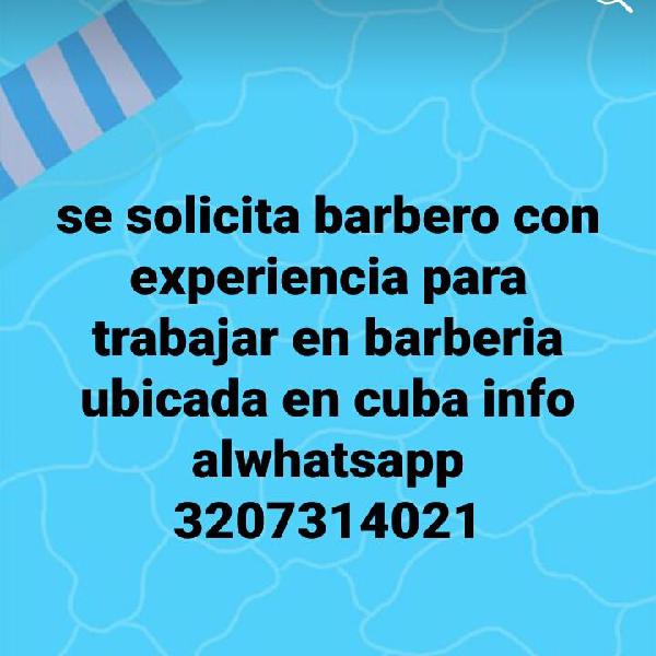 se solicita barbero