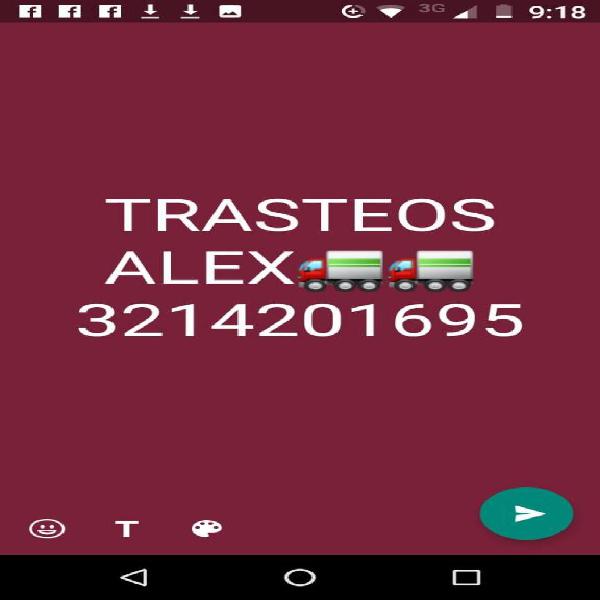 TRASTEOS Y ACARREOS CUCUTA