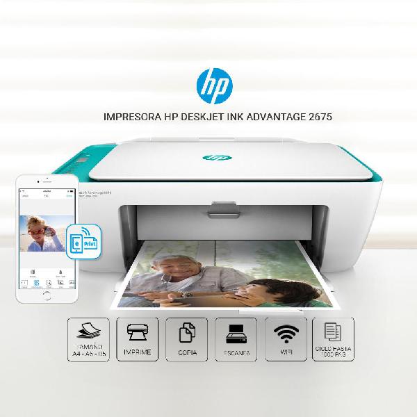Impresora Multifuncional HP Deskjet ink Advantage 2675