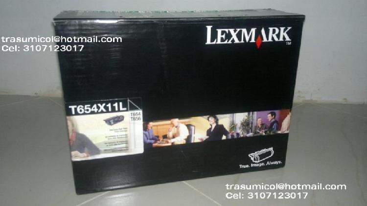 Toner lexmark T654X11L para T654, T656, X654, X656 de 36K