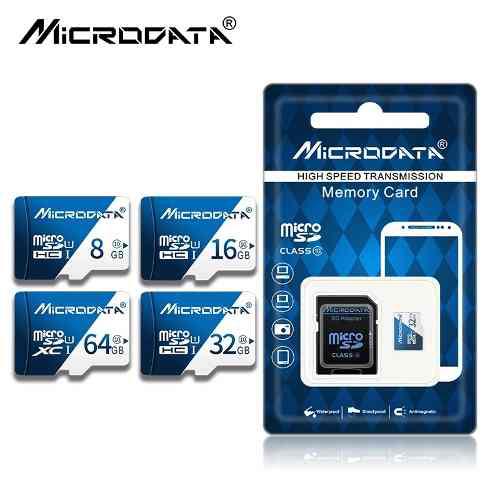 Memoria Micro Sd 64gb Clase 10 Microdata + Adaptador Y Obseq