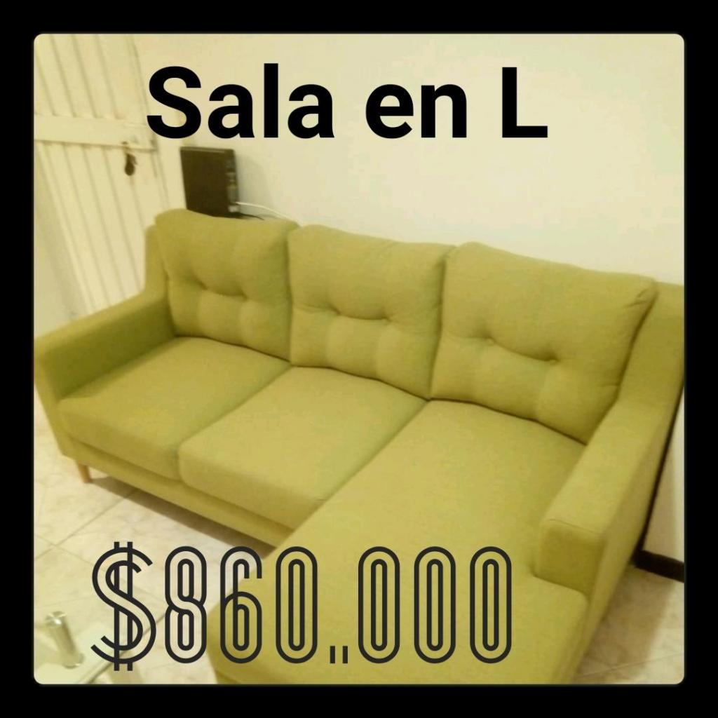 Sala en L a precio imbatible NEGOCIABLE