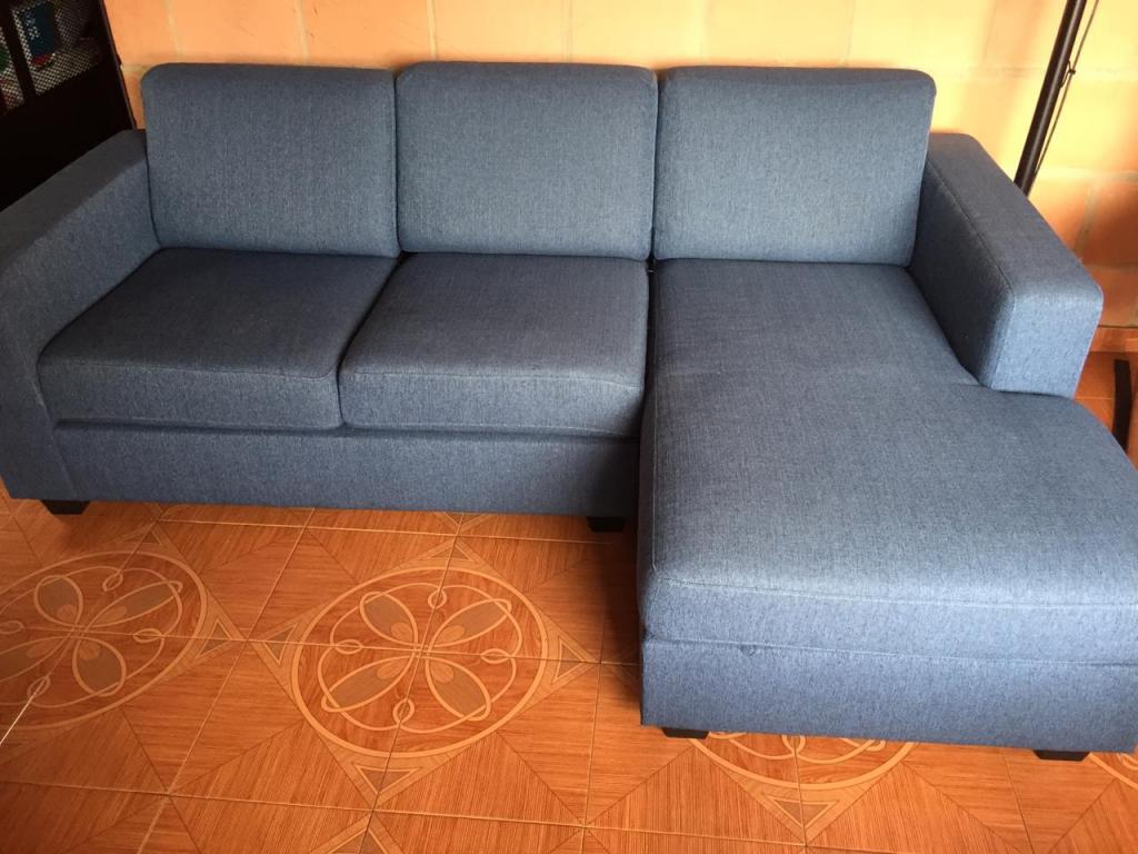 Sofa en L Nauty Azul marca Tugo