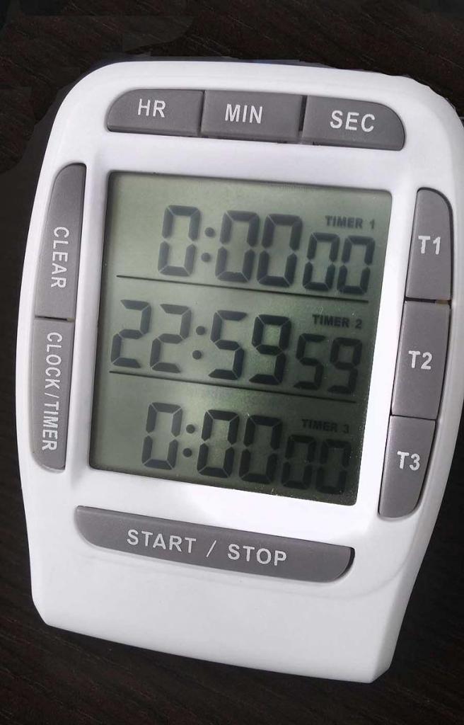 Timer 3 Tiempos Contador Cronometro Reloj Cocina Laboratorio
