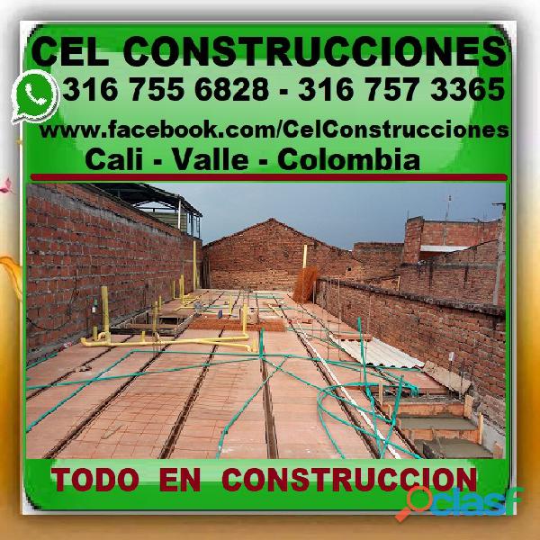 ⭐ CEL CONSTRUCCIONES CALI, Maestro De Obra, Albañil,