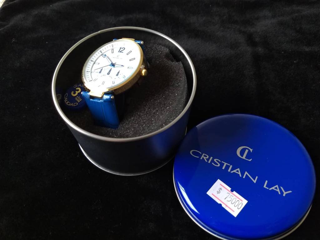 Reloj de pulso azul Cristian Lay