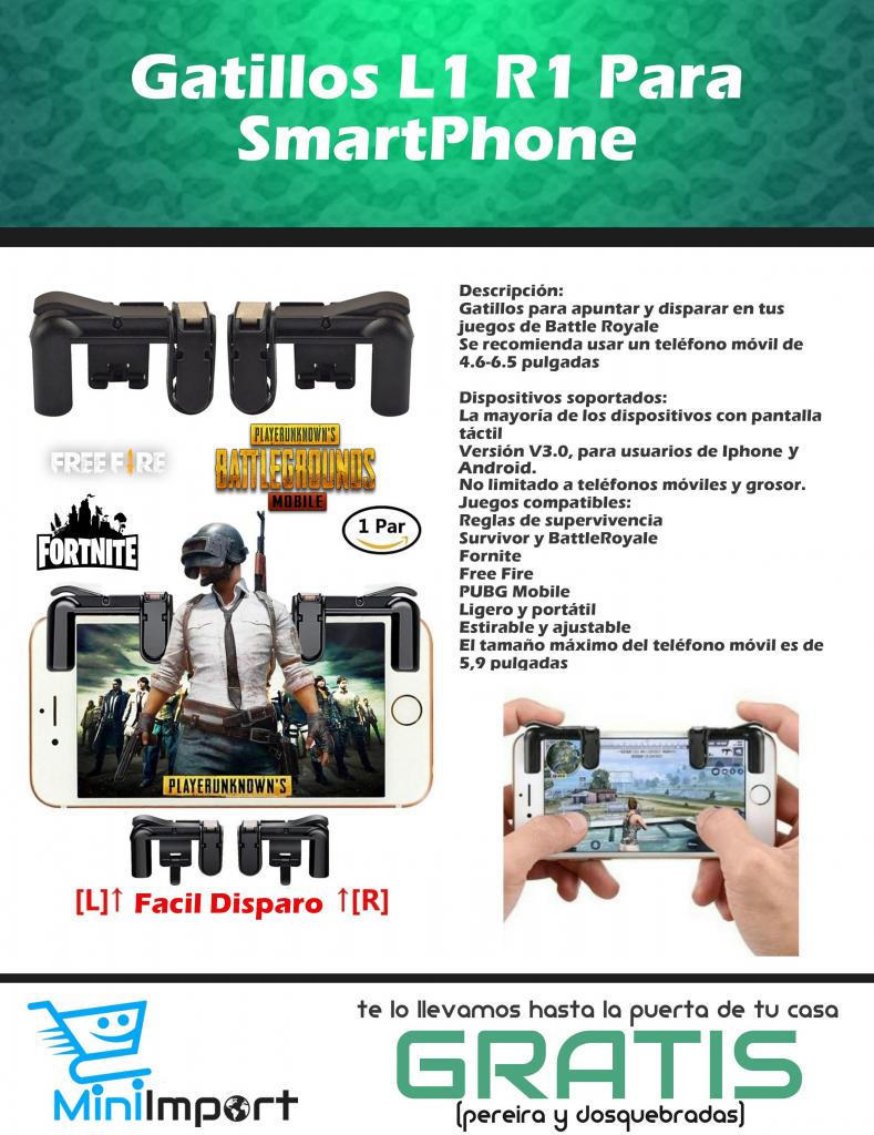 Gatillos L1 R1 Para SmartPhone