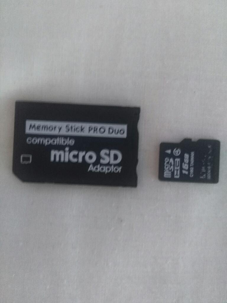 Micro Sd de 16gb con 16 Juegos para Psp