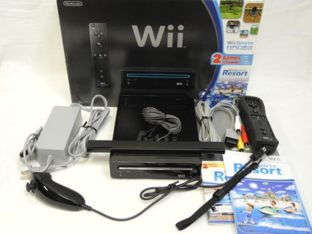 Nintendo Wii Negro Juegos Incorporados
