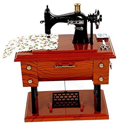 Cofre musical maquina de coser tipo Singer