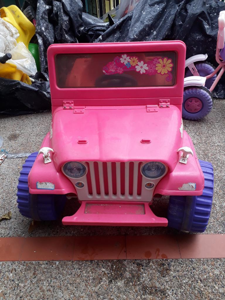 Hermoso Jeep Barbie de Bateria para Niña