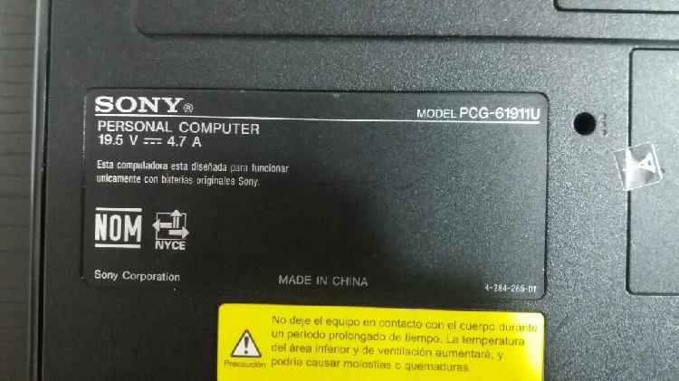 Poderoso Portátil Sony Pcg61911u
