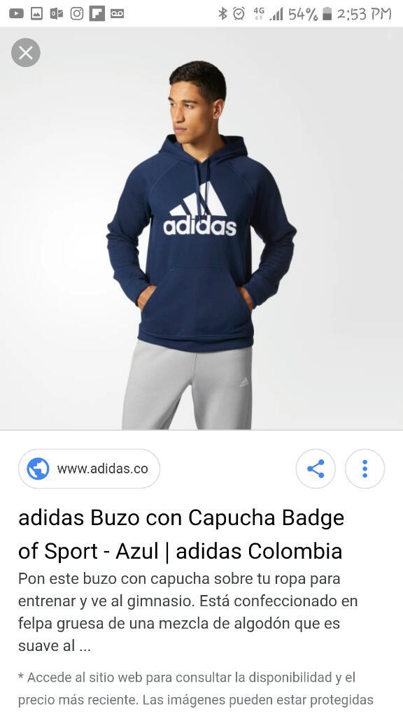 Buzo Cerrada Deportiva Adidas Origin