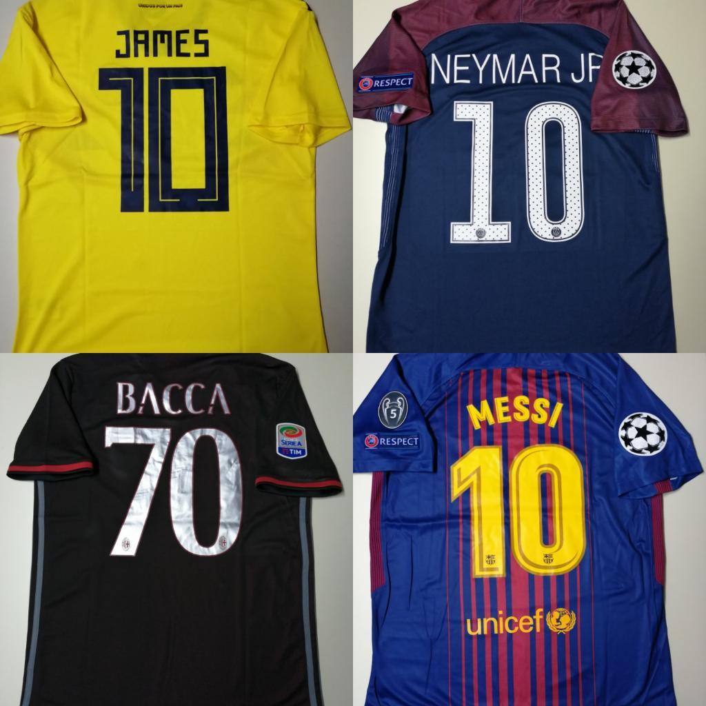 Camiseta James Messi Neymar Bacca