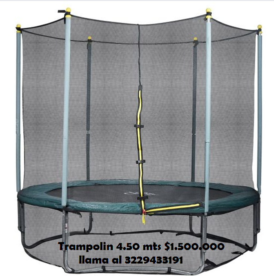 **SE VENDE TRAMPOLIN CAMA ESLASTICA SALTARIN DE 4.50 MTS