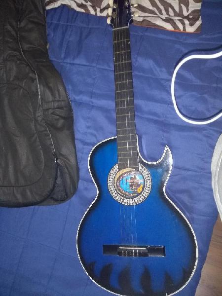 Guitarra Acústica Azul