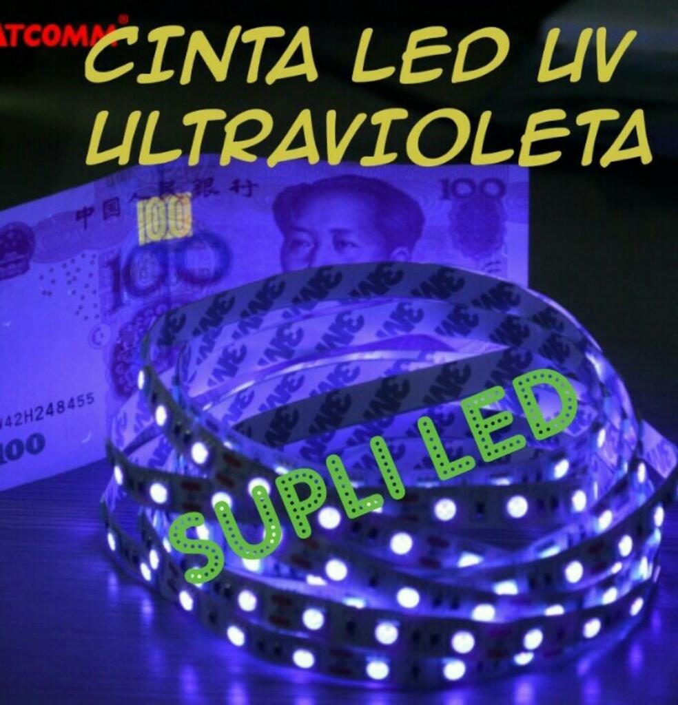 Metro Cinta Led Ultravioleta 12v Uv
