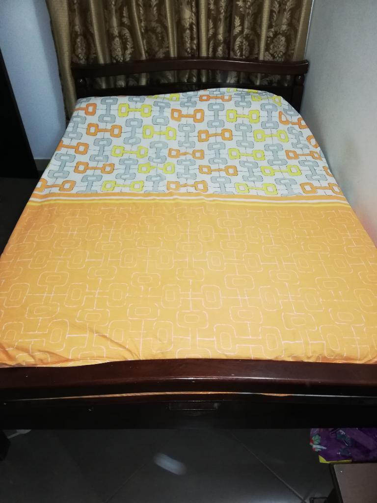 Vendo Cama Doble en Cedro con Nochero