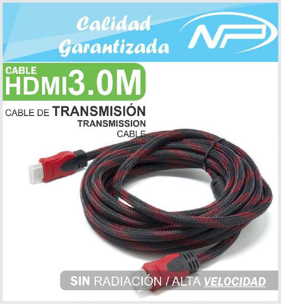 Cable HDMI 3 Metros Con Blindaje Y Filtro V1.4 Full HD New
