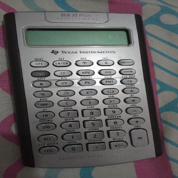 Calcuradora financiera baii plus Texas instruments