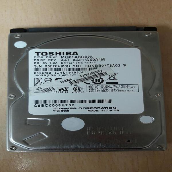 Disco Duro Toshiba de 750 Gb Portatil