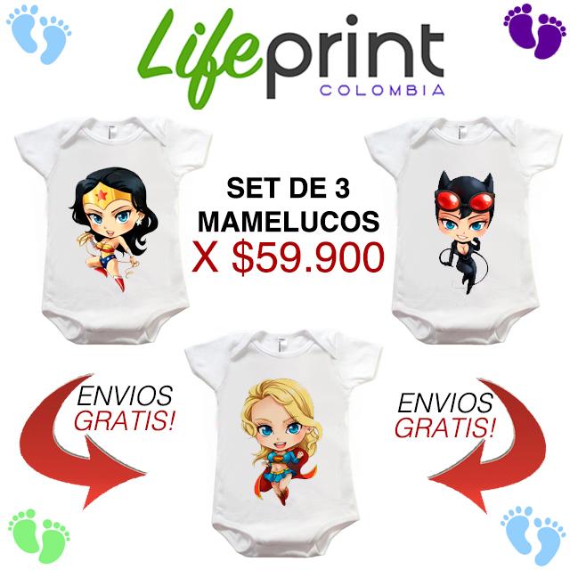 Mamelucos Estampados para Bebes X3